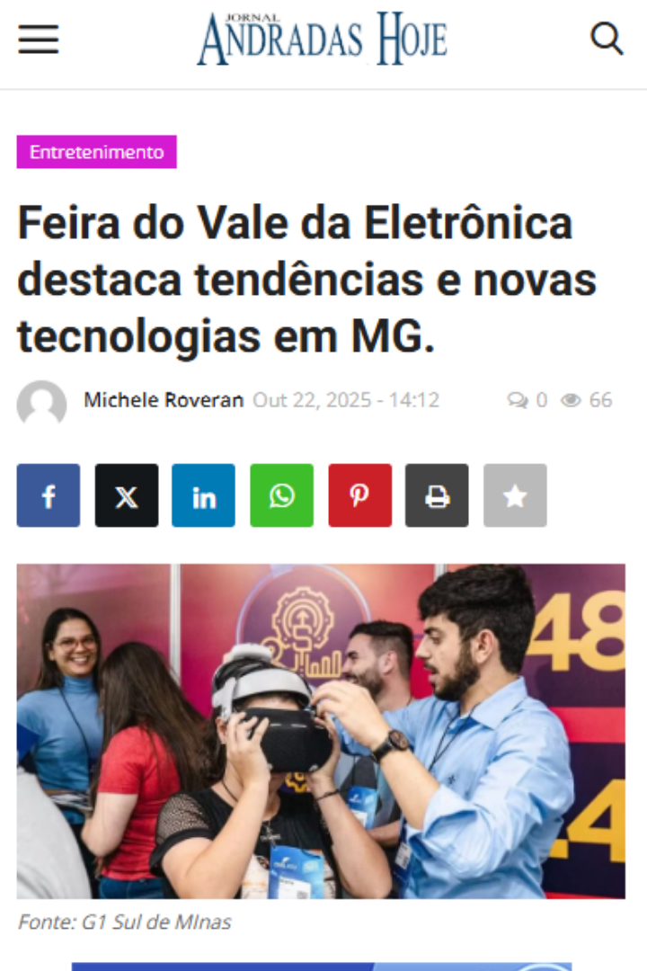 Entretenimento Feira do Vale da Eletrônica destaca tendências e novas tecnologias em MG.